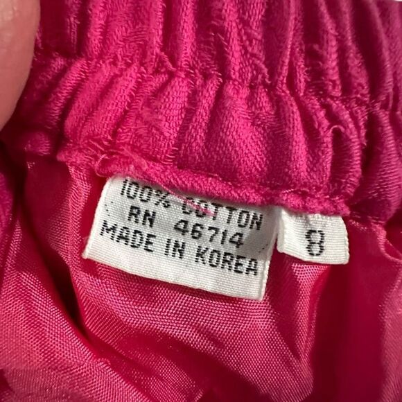 Talbots Petites 2 piece career suit set in hot pink short sleeve suit jacket & s - Picture 9 of 9